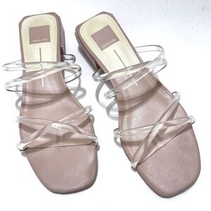 DOLCE VITA Women's Hapi Strappy Block-heel Slide Sandals Size 9.5